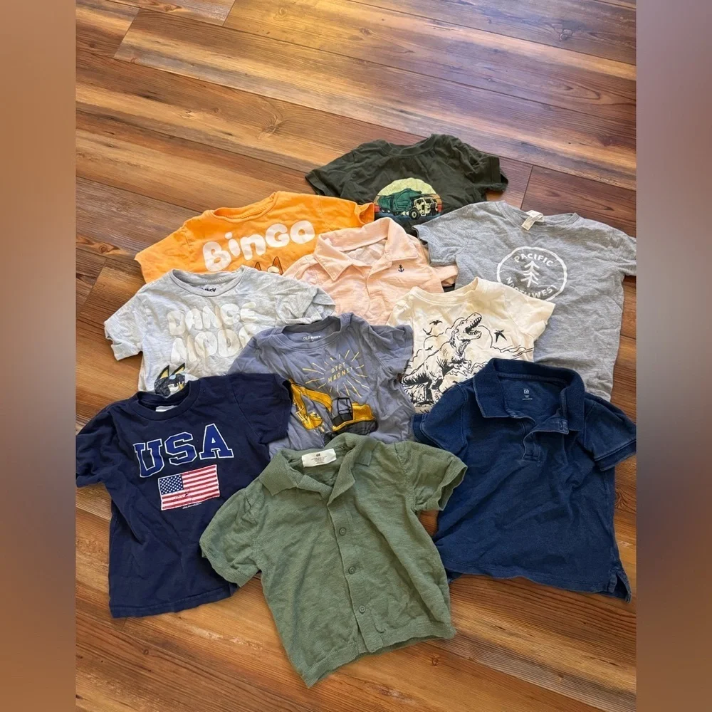 Bundle of 10, size 3T, Kids Graphic T-Shirts Assorted Pack